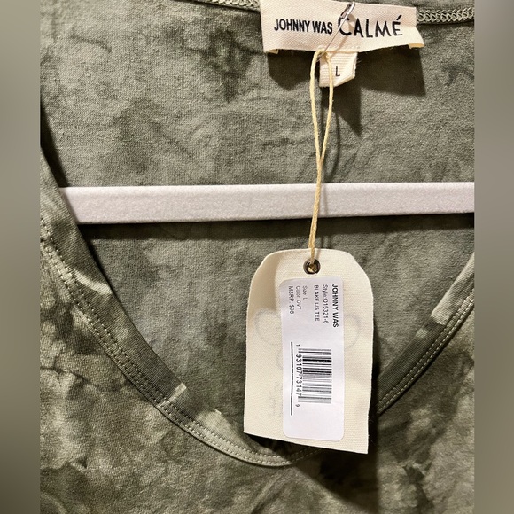JOHNNY WAS ‘BLAKE’ NWT AUTHENTIC OLIVE BRANCH TIE DYE LONG SLEEVES T-SHIRT - Picture 14 of 17